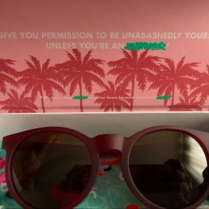 Goodr sunglasses- I’m wearing burgundy